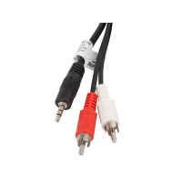 Кабел/преходник Lanberg mini jack 3.5mm (M) 3 pin -> 2X RCA (chinch) (M) cable 5m